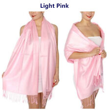 All Seasons Soft Silky Solid Pashmina Scarf Shawl Wrap Stole Wool Silk Blend