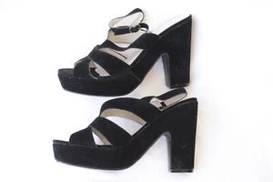 Boston Babe Shoes New In Box Leather Bernie-W SZ 41 9.5 Beautiful Black - Picture 1 of 11