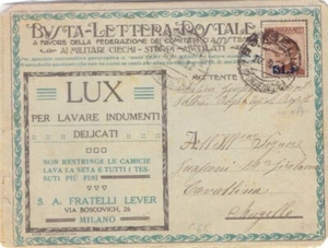 1937 BUSTA BLP da Bofelli per Mugello - Michetti 40c -con i 2 fogli assemblati - Foto 1 di 3