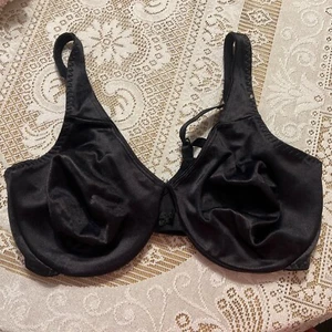 Vtg Maidenform Simple Solution Satin Underwire Bra Black Size 38D STYLE#8429 - Picture 1 of 12