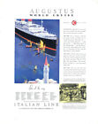 S S Augustus World Cruise - Italian Line ad 1932 F