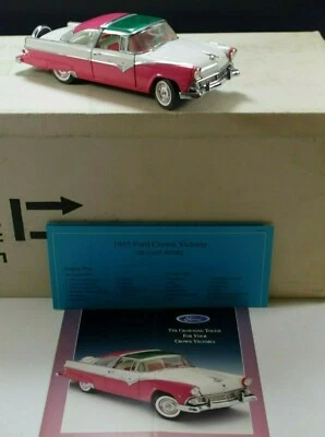 FRANKLIN MINT 1955 FORD CROWN VICTORIA CAR MODEL 1:24 SCALE DIE CAST MIB #4 - Image 1 of 4