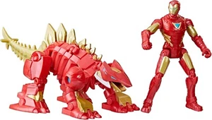 Marvel Mech Strike Mechasaurs, 4-Inch Iron Man with Iron Stomper Mechasaur NIB - Picture 1 of 7