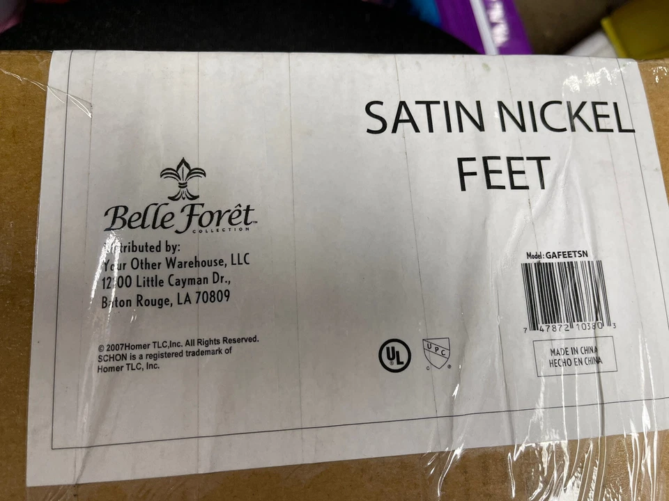 Belle Foret GAFEETSN Contemporary Nickel Plated Feet for bathtub - Image 1 of 4