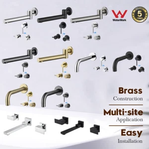Decaura Bathroom Tap Bath Elbow Spout Wall Water Basin Bathtub Shower Mixer Taps - Picture 1 of 143