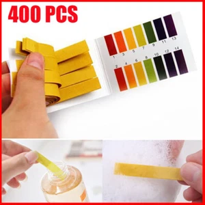 400 x STRIPS PH 1-14 LITMUS PAPER TEST KIT ACID URINE AU FOOD SALIVA SOIL WATER - Picture 1 of 9