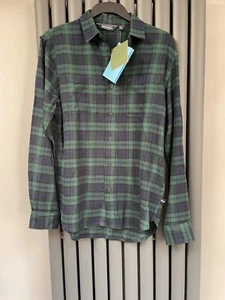 bnwt new Regatta Lance deep pine Flannel checked shirt size Small 100% cotton - Picture 1 of 3