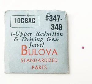 Bulova Original Nuevo 10CBAC #347-348 1 Reducción Superior y Engranaje de Conducción Joya - Imagen 1 de 2
