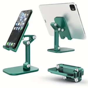 Mobile Phone Tablet Holder - Three Sections Foldable Desk Mount Universal Stand - Picture 1 of 13