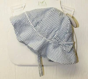 Petit Ami Navy Seersucker Floppy Hat  2T 4T - Picture 1 of 1