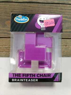ThinkFun Pocket Brainteaser Puzzle Game and STEM Toy The Fifth Chair (NEW) - Image 1 of 3