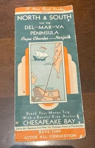 Virginia Ferry Corporation 1941 de colección una nueva ruta rápida a través de la bahía de Chesapeake. BSJ - Imagen 1 de 11
