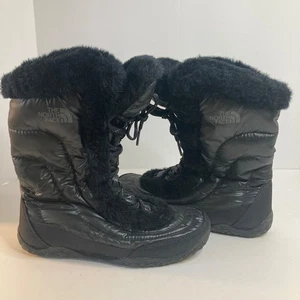 The North Face Nuptse IV Damen-Gänsedaunenstiefel mit Fell schwarz 6,5 - Bild 1 von 9