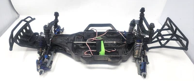 Traxxas Slash 4x4 Ultimate LCG 1/10 Short Course Truck Slider Chassis UPGRADED - Image 1 of 4
