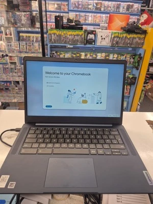 Lenovo IdeaPad Slim 3 Chromebook 4GB RAM 64GB eMMC Chrome OS abyss Blue  - Image 1 of 4