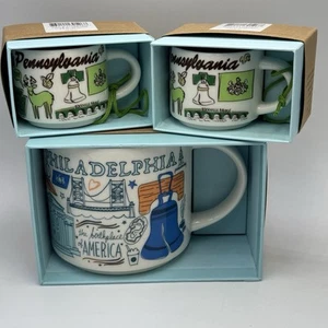 1  Starbucks Been There Series Mugs 14 oz, 2 - Mini Mugs Ornament 2 oz - Picture 1 of 6