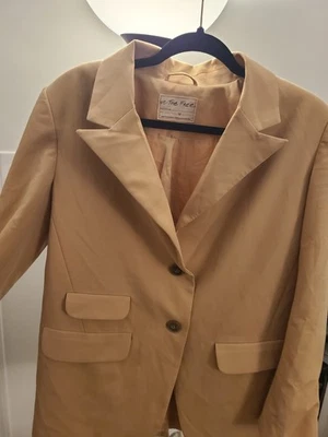 BLAZER BOWIE TOSTADO DE DOS BOTONES FREE PEOPLE WE THE FREE $168 TALLA M Foto 1 de 4