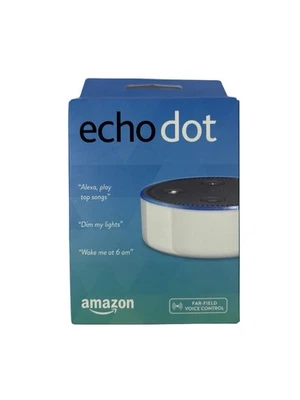 Amazon Echo Dot (2nd Generation) Smart Speaker Alexa Bluetooth WiFi White - Image 1 of 4