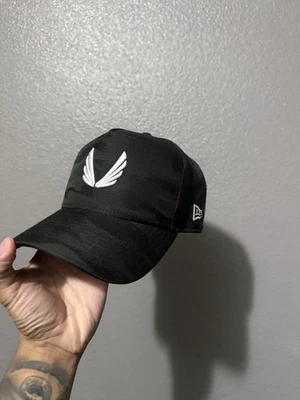 New Era Men's ASRV 9Forty A-Frame Hat Black/Camo Mint Condition - Image 1 of 4