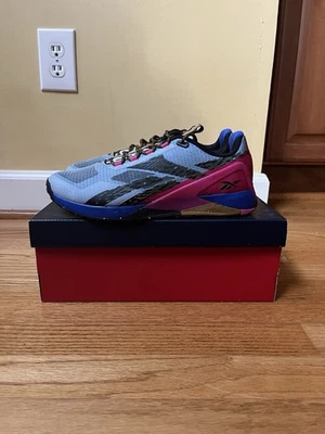 锐步 Nano X1 Grit 女式核心黑色/紫色/粉色 9W 码全新带盒 — 第 1/4 张图片