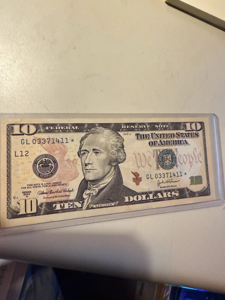 2004 A $10 Bill Star Note 🔥💥🔥 5.7 Million Printed - Image 1 of 4