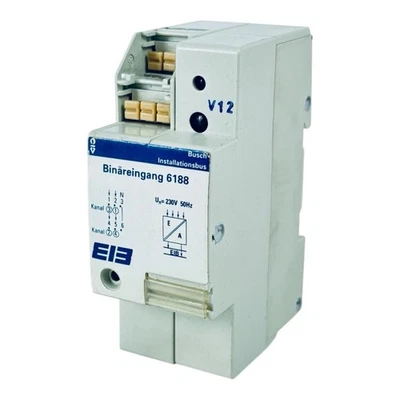 Busch-Jaeger 6188 Binäreingang Datenschiene / REG / grau / EIB / X1 - Bild 1 von 3