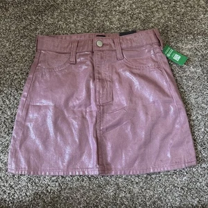 NWT Gap Teen Girls Size 10 Pink Glitter Mini Skirt - Picture 1 of 5