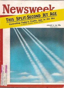 Newsweek 1961 Jan 2 THE SPLIT- SECOND JET AGE - Picture 1 of 1