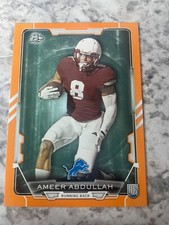 2005 Bowman Orange AMEER ABDULLAH Rookie NEBRASKA CORNHUSKERS RC /299 Lions