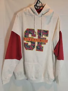 Vintage San Francisco Paisley Logo CA 50/50 Soft Hoodie B&J Made in USA Size XL - Picture 1 of 8