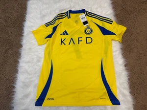 JP0459 Adidas Al Nassr Cristiano Ronaldo Home 24/25 Size Large Authentic Jersey - Picture 1 of 6