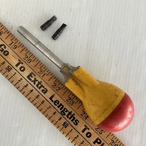 Vintage S/V Tool Co. cacciavite a cricchetto a sfera cacciavite retromarcia 2 punte USA - Foto 1 di 3
