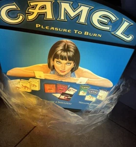 Vintage 20x21 Camel Cigarettes Lighted Tobacco Sign Advertising Turkish Woman - Picture 1 of 8