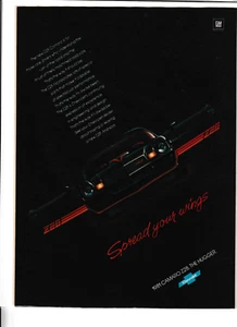 Pubblicità rivista Chevrolet Camaro 1981 originale "Diffondi le ali" - Foto 1 di 1