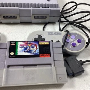 Super Nintendo SNES SNS-001 Console + SNS-005 Super Controller No Power Supply - Picture 1 of 9