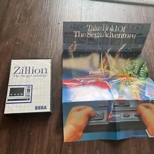 Zillion Sega Master System 1987 In Box No Manual Tested - Picture 1 of 5