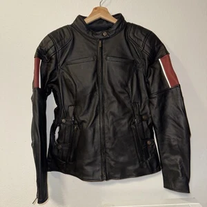 Chaqueta de cuero Harley Davidson 120 aniversario Nostalgia triple ventilación para mujer S - Imagen 1 de 20