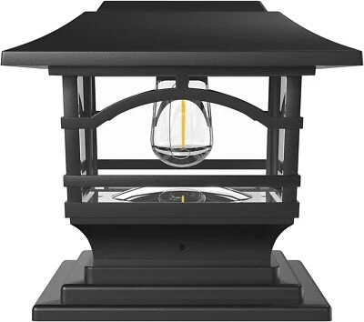 Уличные фонари на солнечных батареях Edison — 4x4 5x5 6x6 — яркий светодиодный светильник для забора - Изображение 1 из 4
