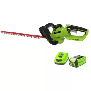 Greenworks 40V 61cm (24") Cordless Hedge Trimmer 1 x 2.0Ah - Picture 1 of 1