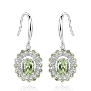 BENIAMINO Ohrringe Ohrhänger 925er Sterling Silber Peridot VVS Ohrschmuck OVP  - Bild 1 von 11