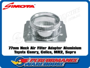 Simota 77mm Pod Air Filter Adaptor Aluminium suits Toyota Camry Celica MR2 Supra - Bild 1 von 2