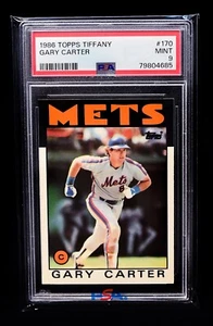 1986 Topps TIFFANY Gary Carter - Mets WS Champs Year /5000 - PSA 9 MINT - Picture 1 of 1