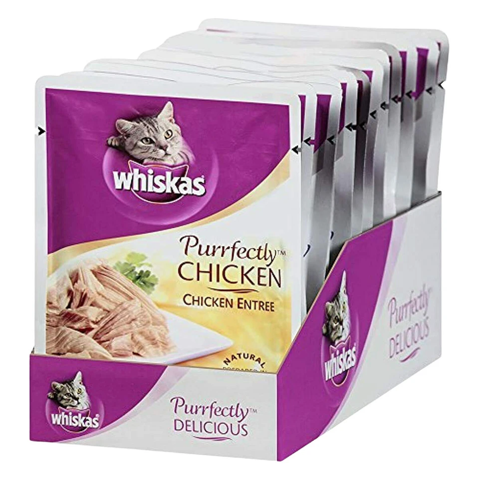 Whiskas Purrfectly Wet Cat Food Pouches