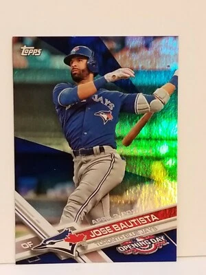 2017 Topps Opening Day Blue Foil #41 Jose Bautista Blue Jays - Image 1 of 2
