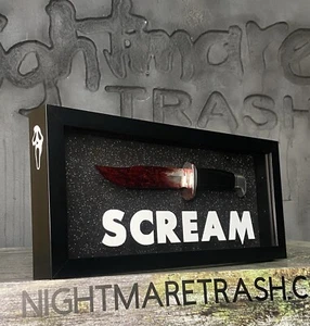 Scream Film Messer Geistergesicht Killer Maske Buck Requisite Display Horror Sammlerstück - Bild 1 von 16