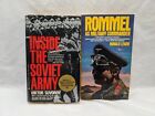 Lot Of (2) Soviet Army Historical Novels Rommel Commander And Inside The Soviet