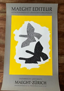 Georges Braque Maeght Éditeur Lithograph Poster 1973/74 Vintage Poster - Picture 1 of 7