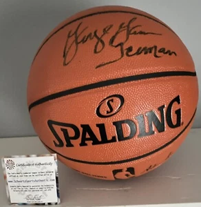 George “Iceman” Gervin Signed Spalding Replica Game Basketball (Schwartz COA) - Picture 1 of 1