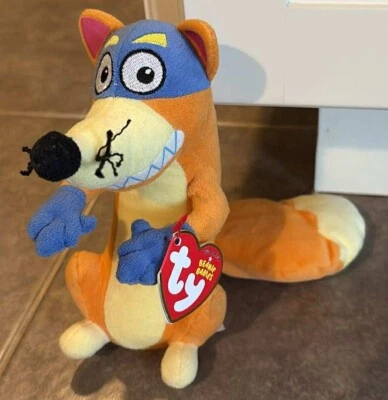 Ty Beanie Baby Swiper the Fox Dora the Explorer 7" Plush Stuffed Animal Toy - Image 1 of 2