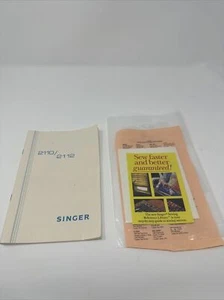 Original Singer 2110-2112 Sewing Machine/Embroidery/Serger Owners Manual - Picture 1 of 3